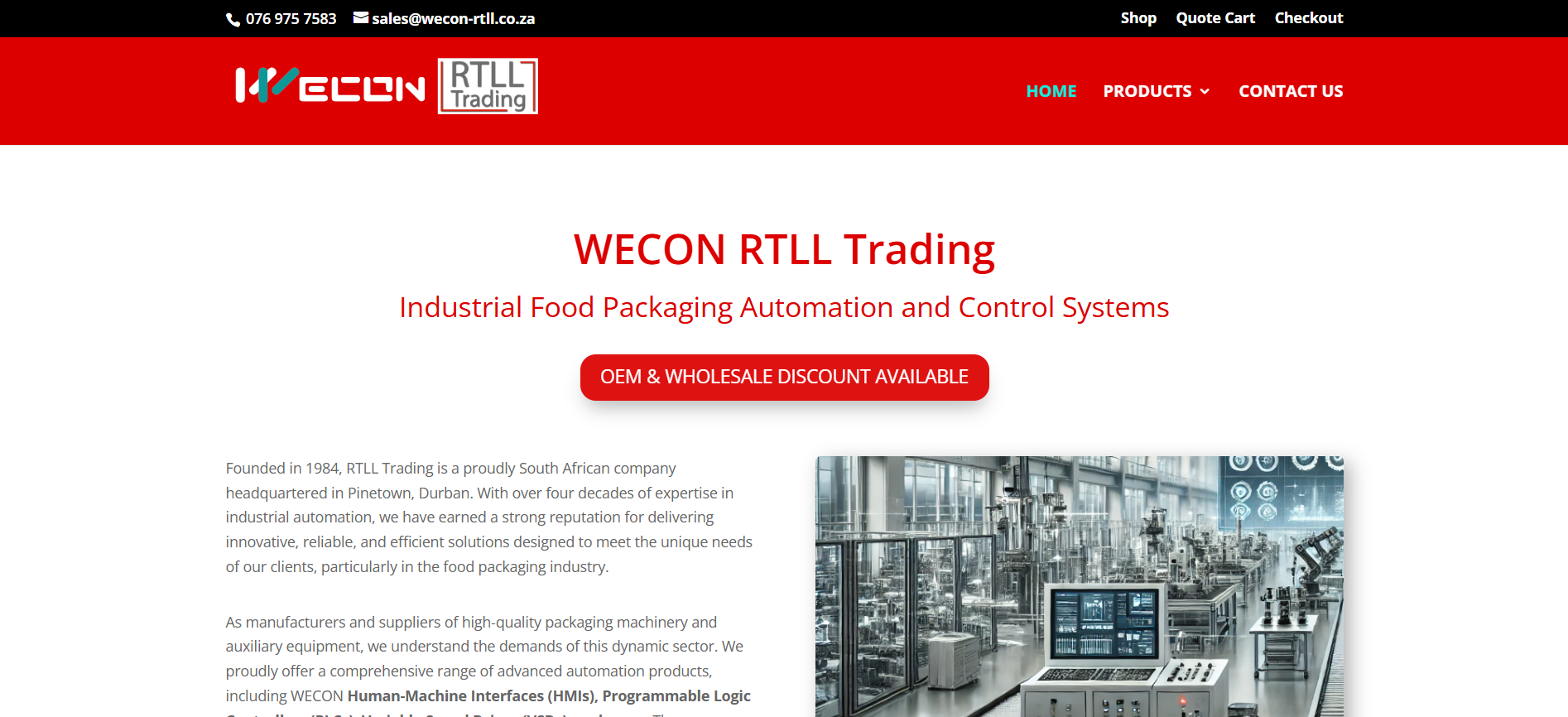 Wecon RTLL Trading